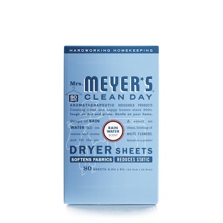 Mrs. Meyers Clean Day Mrs. Meyer's Clean Day Rain Water Scent Dryer Sheets Sheets 80 pk 325239